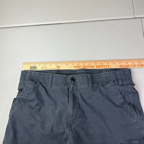 Wolverine Mens 38 Dark Gray Flat‎ Front Relaxed Cargo Cotton Work Outdoor Shorts - Picture 6 of 8
